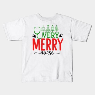 very merry nurse Kids T-Shirt